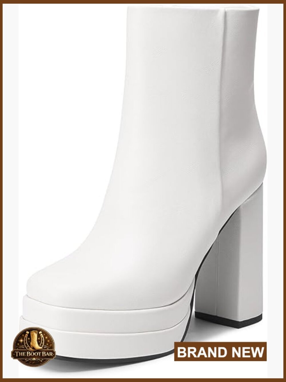 Women's Platform Ankle Boots Chunky Heels Square Toe Y2K Party Booties